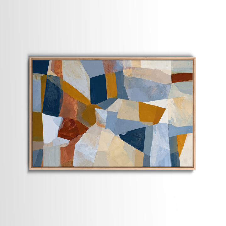 Abstract Composition in Appetite Friendly Warm Tones Canvas Print, Dining Room Art, Coastal Wall Art, Dining Room Decor, Dining, DRA-3x2-80