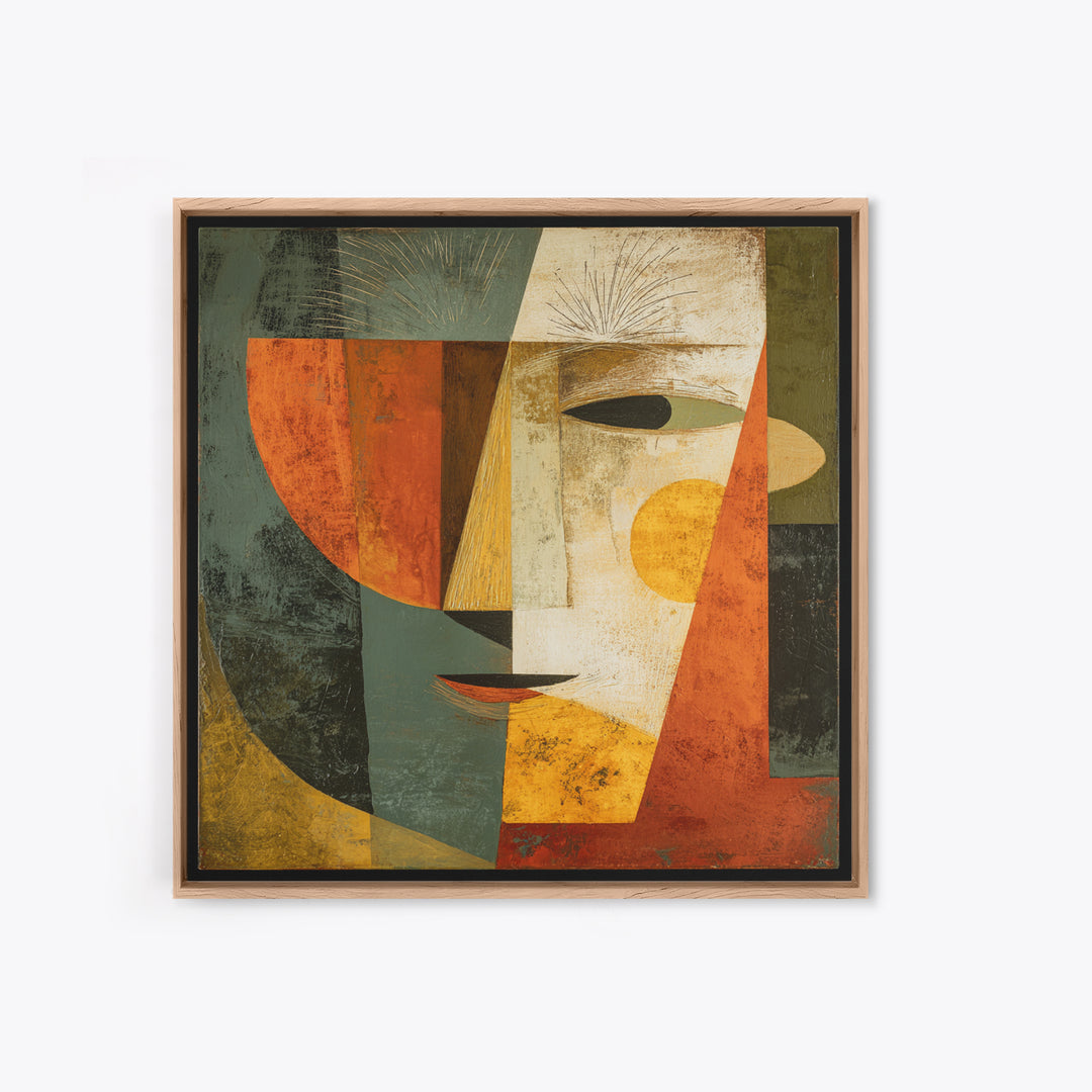 Colorful Book and Plant Still Life Canvas Print, Eclectic Art, Textured Painting, Living Room Decor, Fine Art, Eclectic, ECL-1x1-95