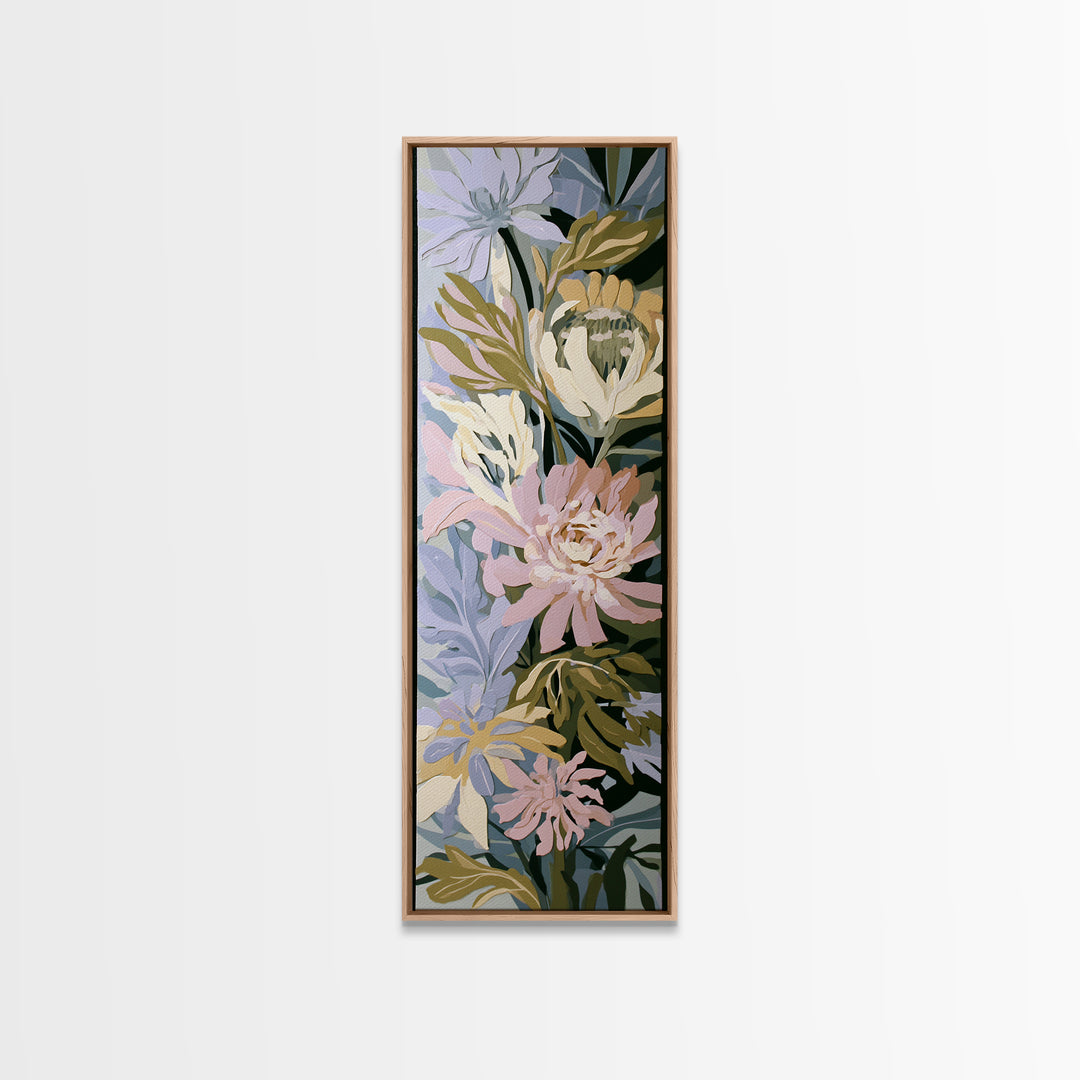 Matisse Inspired Cutouts with Botanical Details Canvas Print, Eclectic Art, Wall Art, Living Room Decor, Oil Painting, Eclectic, ECL-1x3-18