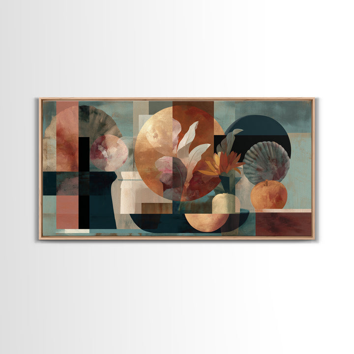 Matisse Inspired Cutouts with Botanical Details Canvas Print, Eclectic Art, Art Prints, Living Room Decor, Fine Art, Eclectic, ECL-2x1-2