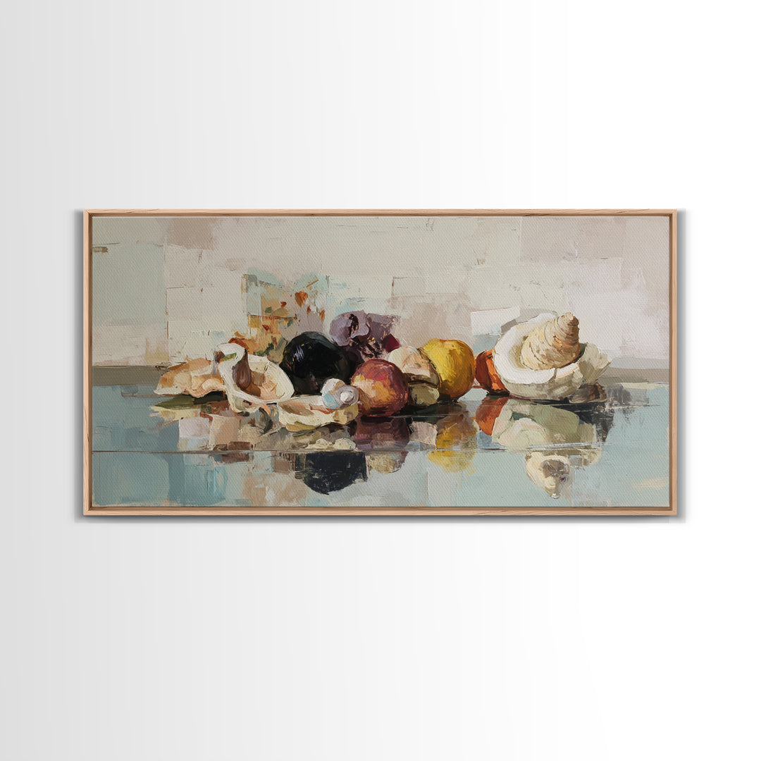 Naive Cityscape with Patterned Windows Framed Canvas Print, Eclectic Art, Abstract Art, Living Room Decor, Fine Art, Eclectic, ECL-2x1-80