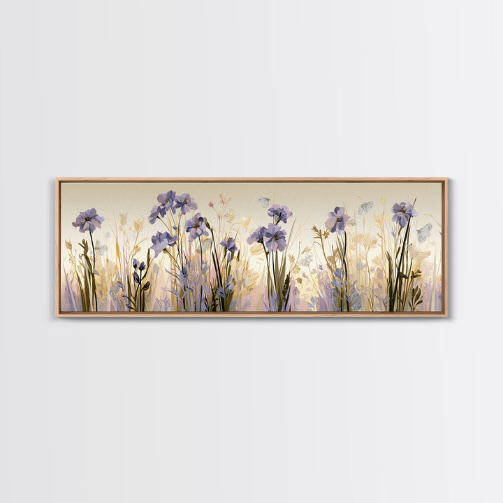 Botanical Collage with Butterflies and Old Paper Canvas Print, Eclectic Art, Unique Wall Art, Living Room Decor, Eclectic, ECL-3x1-5