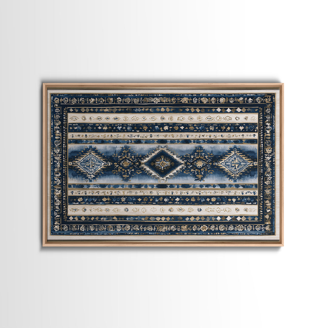 Layered Tapestry Pattern Canvas Print, Eclectic Art, Abstract Art, Living Room Decor, Fine Art, Eclectic, Neutral Decor, ECL-3x2-68