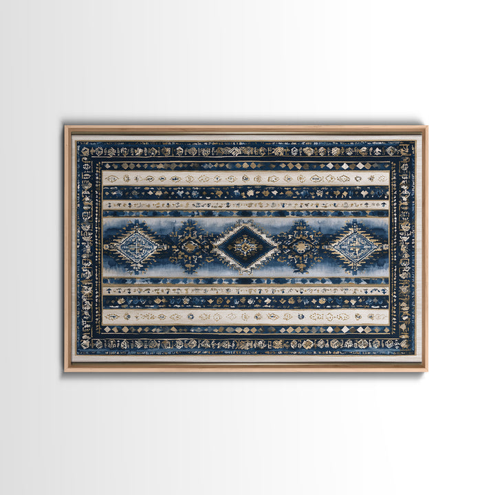 Layered Tapestry Pattern Canvas Print, Eclectic Art, Abstract Art, Living Room Decor, Fine Art, Eclectic, Neutral Decor, ECL-3x2-68