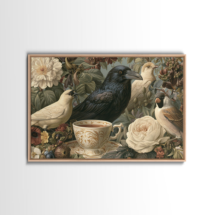 Odd Dream Garden Framed Canvas Print, Eclectic Art, Room Decor, Living Room Decor, Fine Art, Eclectic, Artwork, Original Art, ECL-3x2-69
