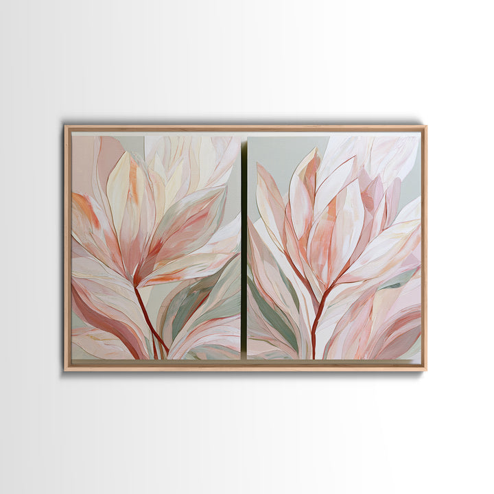 Matisse Inspired Cutouts with Botanical Details Canvas Print, Eclectic Art, Contemporary Art, Living Room Decor, Eclectic, ECL-3x2-82