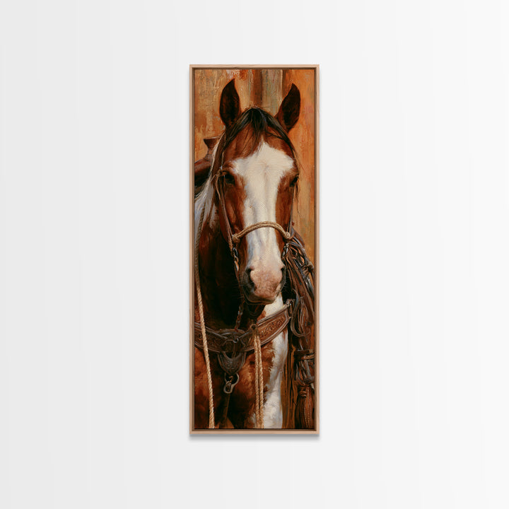 Stable Tools Arranged Like Old Master Still Canvas Print, Equestrian Art, Living Room Decor, Equestrian, Farmhouse Wall Art, EQU-1x3-11