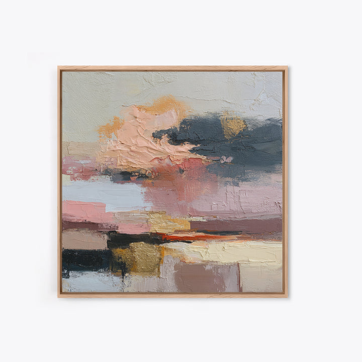 Stormy Landscape Painted Canvas Print, Expressionist Art, Original Art, Living Room Decor, Fine Art, Expression, Modern Art, EXP-1x1-3