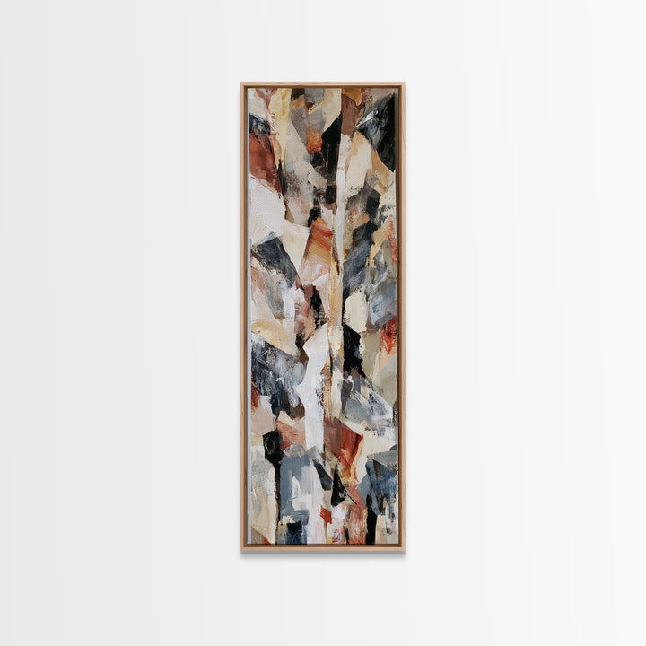 Distorted City Street Canvas Print, Expressionist Art, Minimalist Decor, Living Room Decor, Fine Art, Expression, EXP-1x3-13