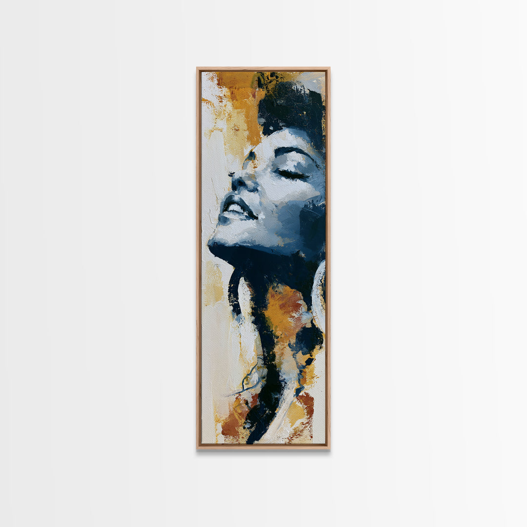 Portrait of a Singer Canvas Print, Expressionist Art, Digital Prints, Living Room Decor, Oil Painting, Expression, EXP-1x3-32