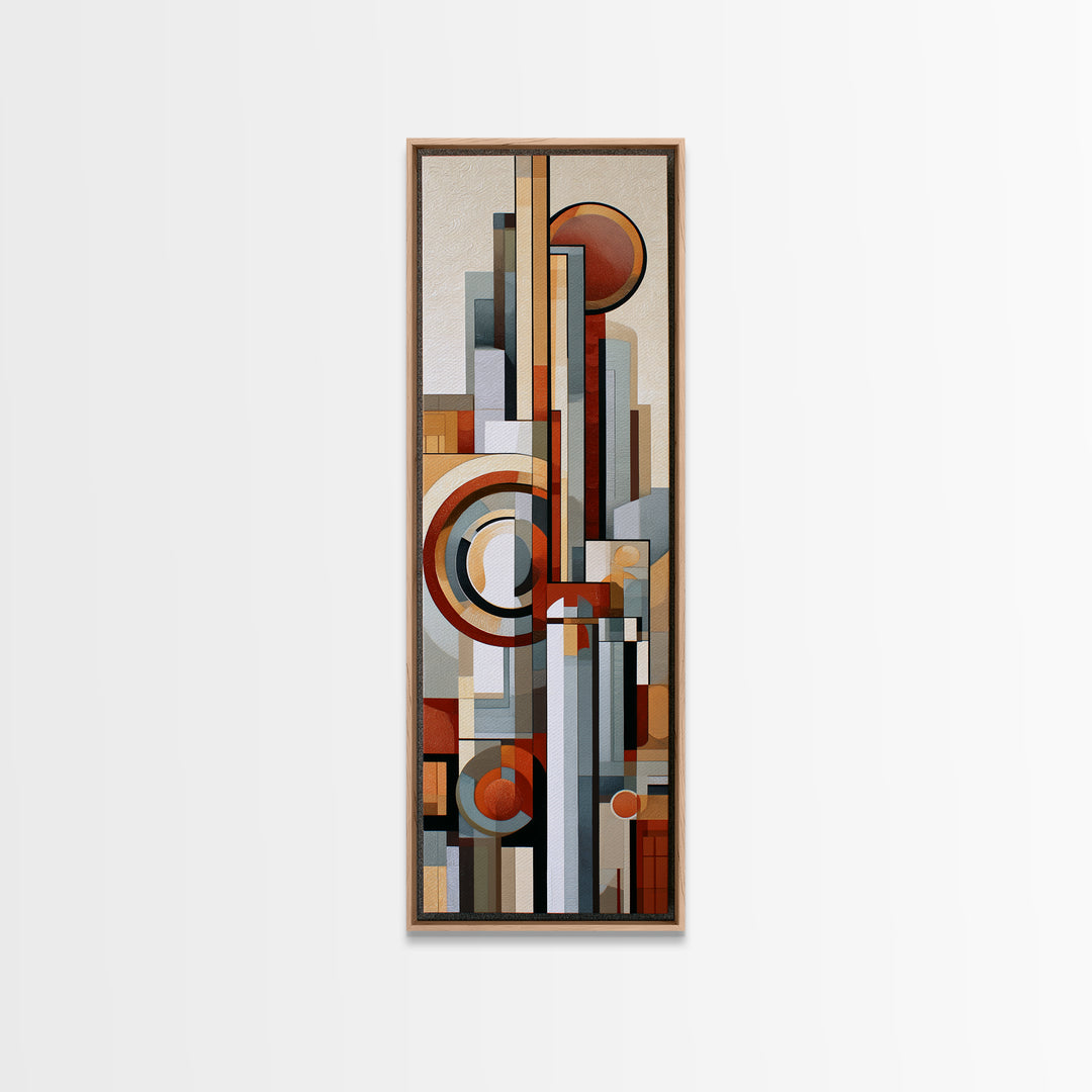 Moonlit Village with Swirling Unnatural Color Canvas Print, Expressionist Art, Unique Wall Art, Living Room Decor, Expression, EXP-1x3-72