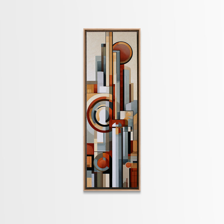 Moonlit Village with Swirling Unnatural Color Canvas Print, Expressionist Art, Unique Wall Art, Living Room Decor, Expression, EXP-1x3-72