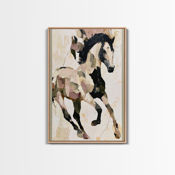 Expressionist Horse in Motion with Wild Mane Canvas Print, Expressionist Art, Home Decor, Living Room Decor, Expression, EXP-2x3-18