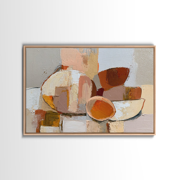 Bold Still Life of Fruit Framed Canvas Print, Expressionist Art, Gallery Decor, Living Room Decor, Fine Art, Expression, EXP-3x2-69