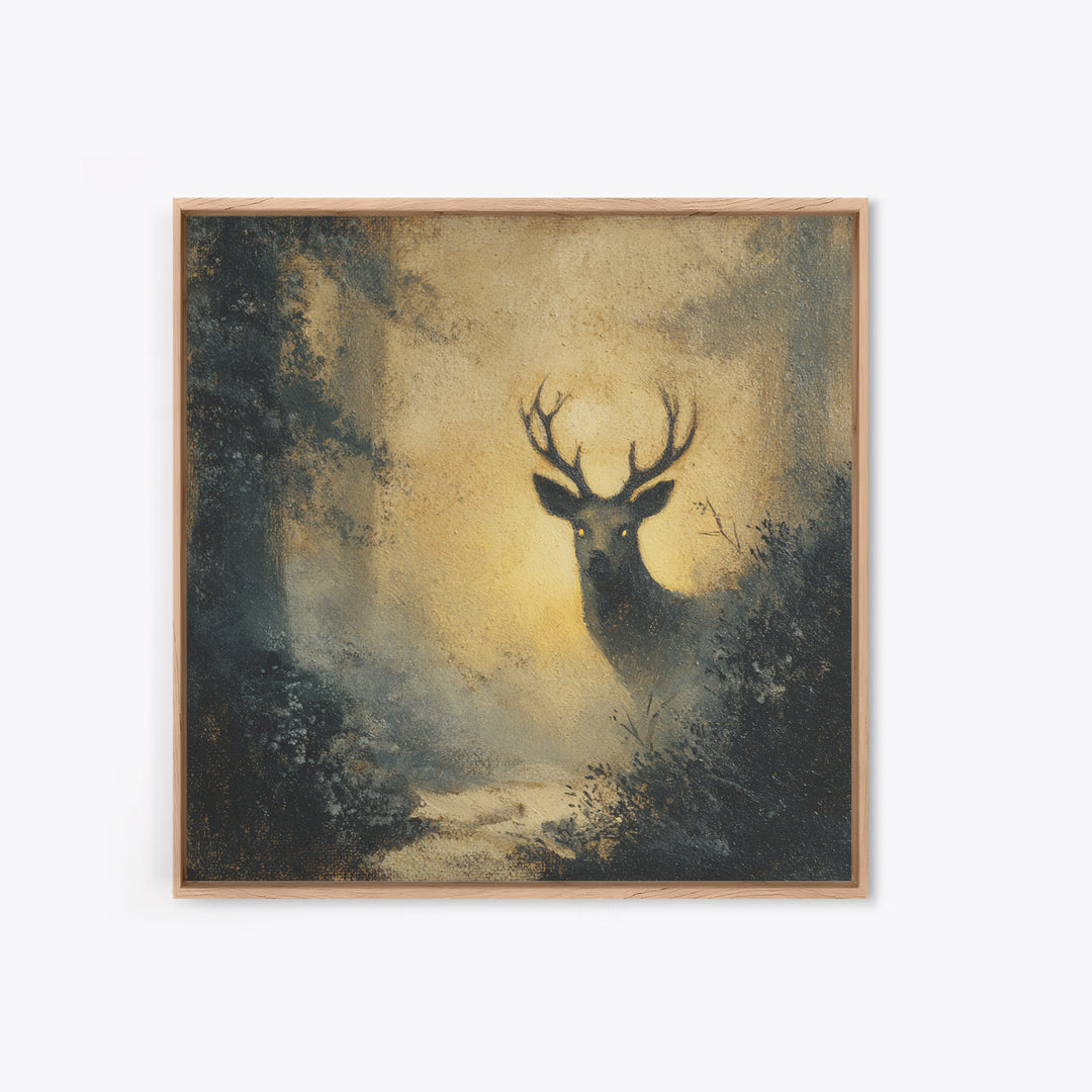 Giant Tree City Filled Framed Canvas Print, Fantasy Art, Statement Artwork, Living Room Decor, Abstract Art, Mythic, Wall Decor, FAN-1x1-33