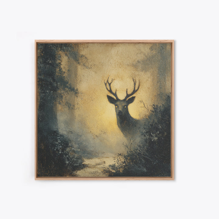 Giant Tree City Filled Framed Canvas Print, Fantasy Art, Statement Artwork, Living Room Decor, Abstract Art, Mythic, Wall Decor, FAN-1x1-33