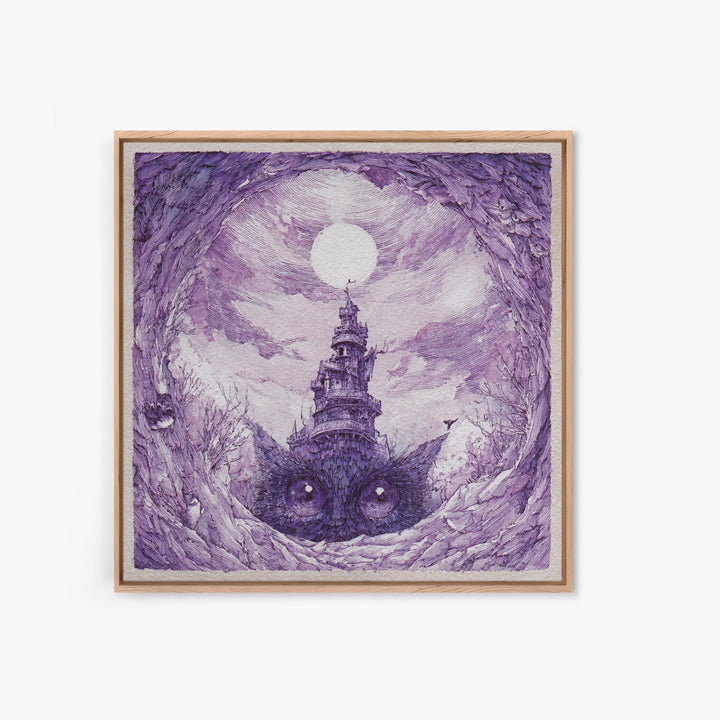 Ancient Map Landscape Canvas Print, Fantasy Art, Boho Decor, Living Room Decor, Oil Painting, Mythic, Prints, Art Prints, FAN-1x1-85