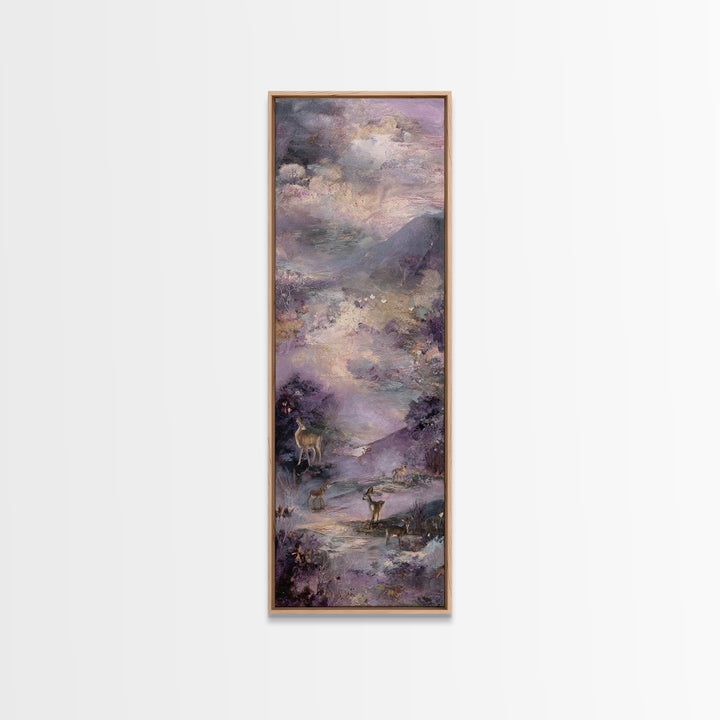 Ancient Map Landscape Canvas Print, Fantasy Art, Prints, Living Room Decor, Oil Painting, Mythic, Fairy Art, Fantasy Art Prints, FAN-1x3-73