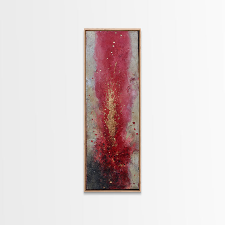 Magic Sword Embedded Canvas Print, Fantasy Art, Fantasy Art Print, Living Room Decor, Fine Art, Mythic, Textured Painting, FAN-1x3-95