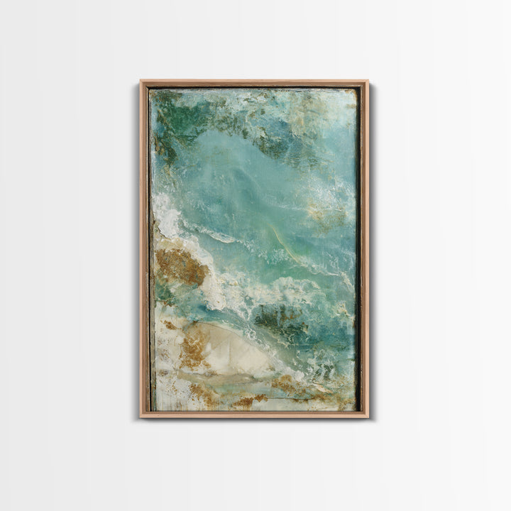 Angelic Warrior with Radiant Wings Framed Canvas Print, Fantasy Art, Textured Painting, Living Room Decor, Fine Art, Mythic, FAN-2x3-55
