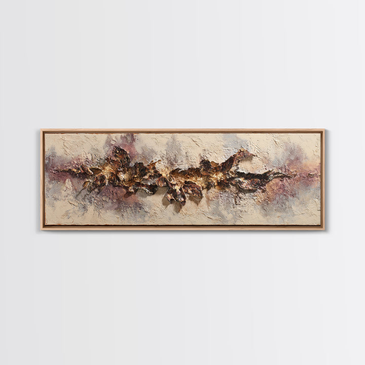 Giant Tree City Filled Framed Canvas Print, Fantasy Art, Surreal Art, Living Room Decor, Fine Art, Mythic, Luxury Decor, FAN-3x1-73