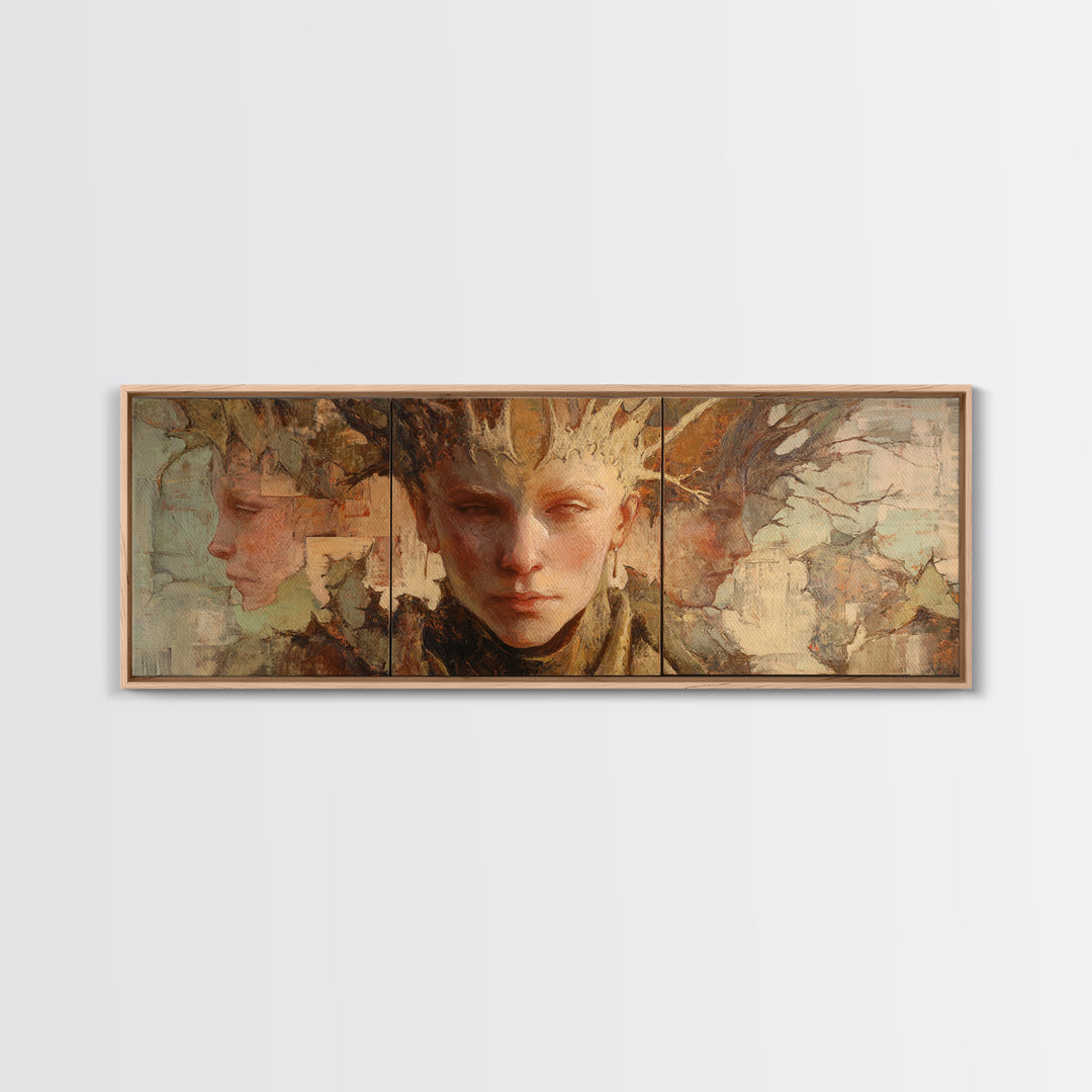Magic Sword Embedded Canvas Print, Fantasy Art, Fantasy, Living Room Decor, Fine Art, Mythic, Final Fantasy Art, Dragon Art, FAN-3x1-75
