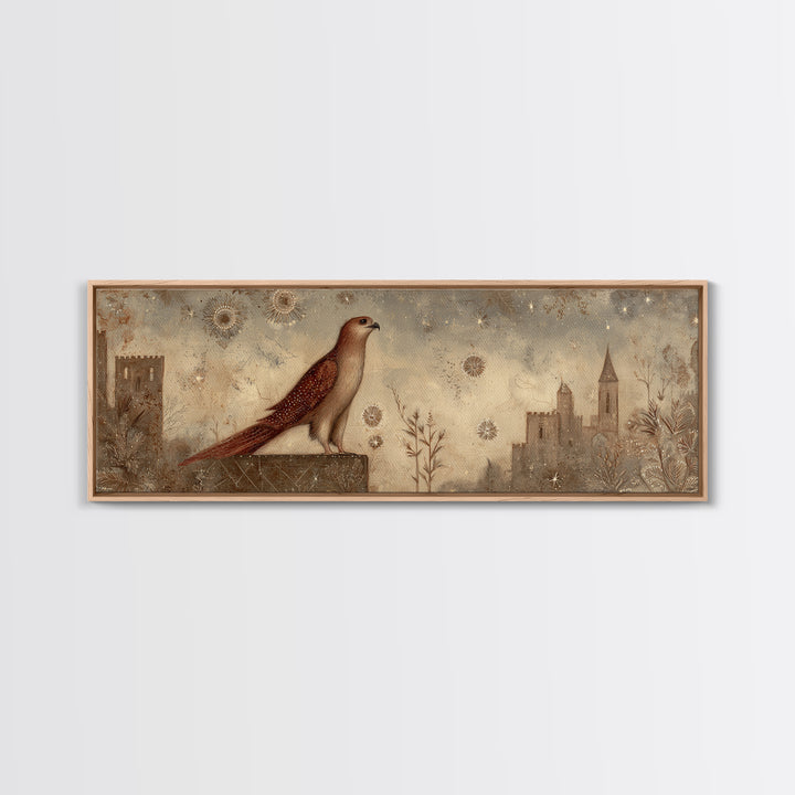 Sea Serpent Beneath a Stormy Ship Silhouette Canvas Print, Fantasy Art, Print, Living Room Decor, Fine Art, Mythic, Fairy Art, FAN-3x1-83