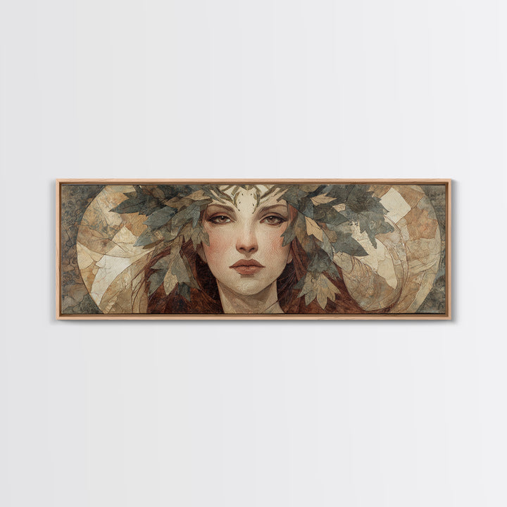 Phoenix Rising in Gold and Crimson Flames Canvas Print, Fantasy Art, Digital Painting, Living Room Decor, Fine Art, Mythic, FAN-3x1-93