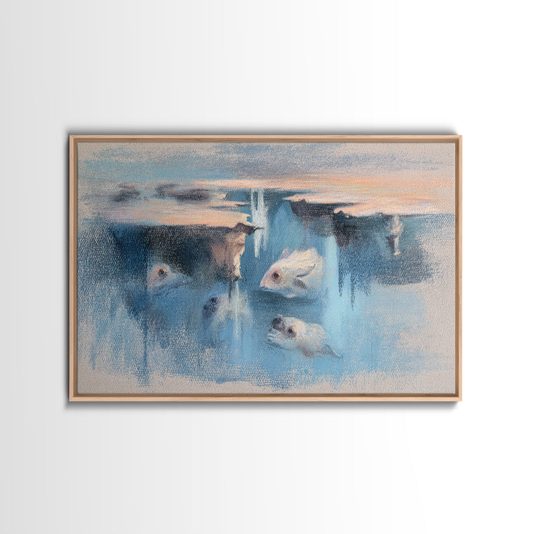 Giant Tree City Filled Canvas Print, Fantasy Art, Fantasy Wall Art, Living Room Decor, Oil Painting, Mythic, Fine Art Print, FAN-3x2-61