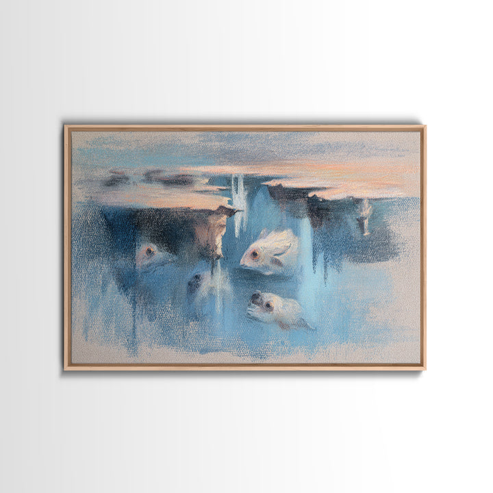Giant Tree City Filled Canvas Print, Fantasy Art, Fantasy Wall Art, Living Room Decor, Oil Painting, Mythic, Fine Art Print, FAN-3x2-61