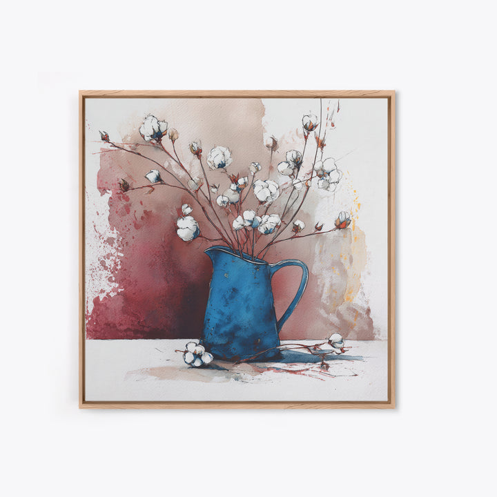 Wheat Bundle Tied Framed Canvas Print, Farmhouse Art, Gallery Wall, Farmhouse Decor, Watercolor Art, Harvest, Art Print, FAR-1x1-34