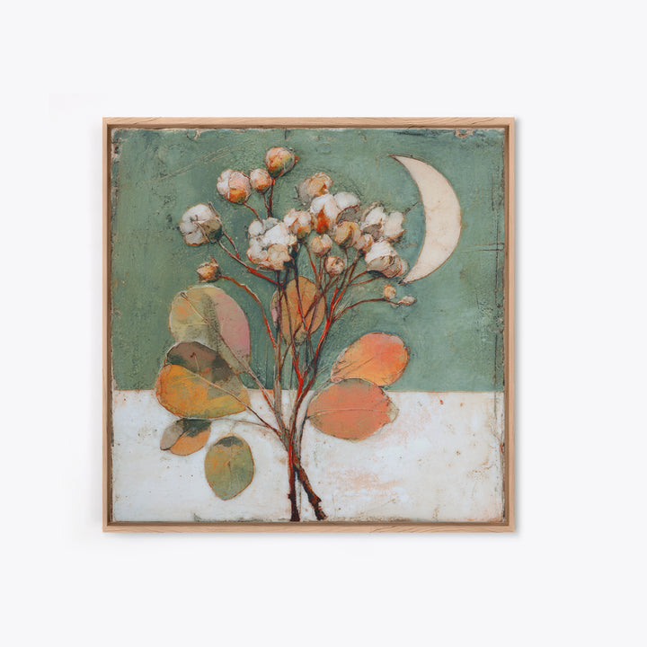 Apple Basket with Gingham Cloth Canvas Print, Farmhouse Art, Watercolor Painting, Farmhouse Decor, Fine Art, Harvest, FAR-1x1-35