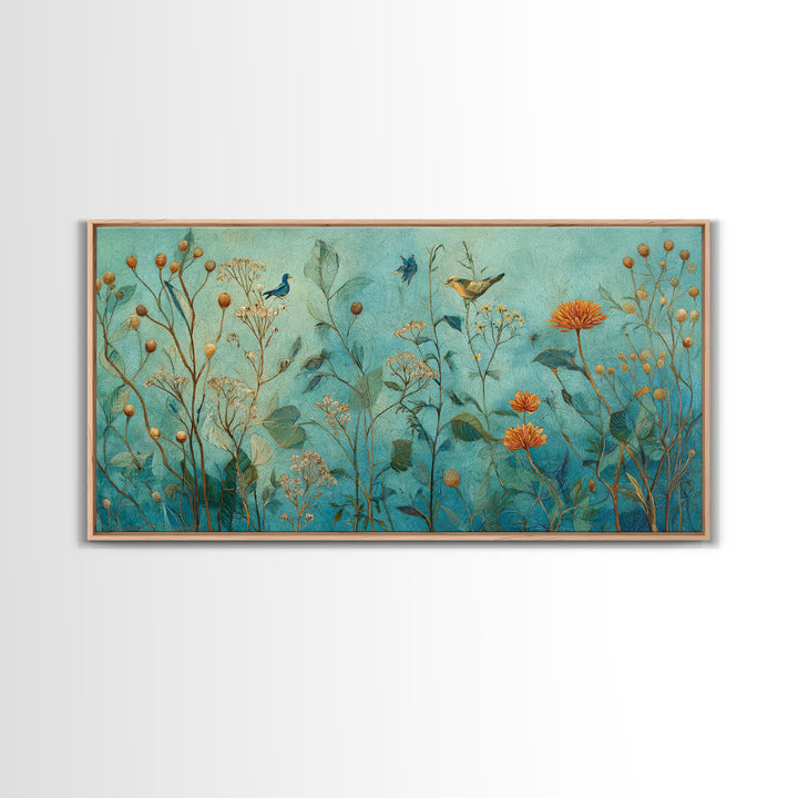 Sunflowers in a Galvanized Metal Bucket Canvas Print, Farmhouse Art, Printable Art, Farmhouse Decor, Watercolor Art, Harvest, FAR-2x1-47