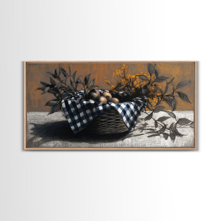 Country Landscape with Fence and Rolling Hills Canvas Print, Farmhouse Art, Wall Art, Farmhouse Decor, Fine Art, Harvest, FAR-2x1-82
