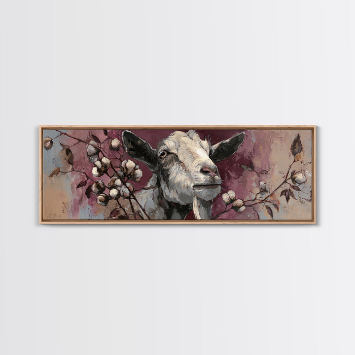 Weathered Horseshoe and Wildflowers Canvas Print, Farmhouse Art, Digital Print, Farmhouse Decor, Oil Painting, Harvest, FAR-3x1-13