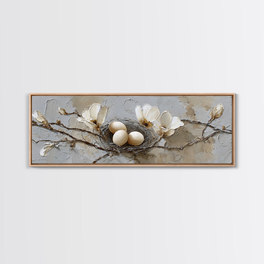 Old Milk Can Framed Canvas Print, Farmhouse Art, Landscape Art, Farmhouse Decor, Oil Painting, Harvest, Textured Painting, FAR-3x1-28