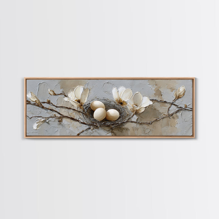 Old Milk Can Framed Canvas Print, Farmhouse Art, Landscape Art, Farmhouse Decor, Oil Painting, Harvest, Textured Painting, FAR-3x1-28