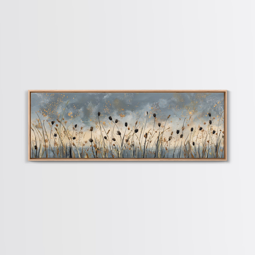 Cornfield under a Dramatic Summer Sky Canvas Print, Farmhouse Art, Printable Wall Art, Farmhouse Decor, Fine Art, Harvest, FAR-3x1-38