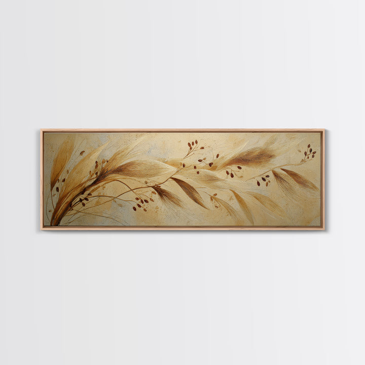 Rustic Pear Still Life on Plank Wood Framed Canvas Print, Farmhouse Art, Wall Art, Farmhouse Decor, Fine Art, Harvest, FAR-3x1-59