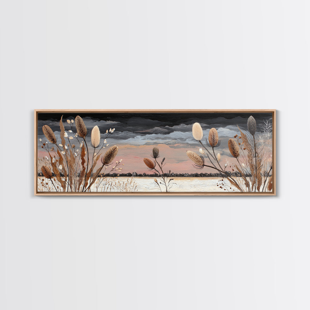 Wheat Bundle Tied Canvas Print, Farmhouse Art, Botanical Prints, Farmhouse Decor, Fine Art, Harvest, Statement Artwork, FAR-3x1-98
