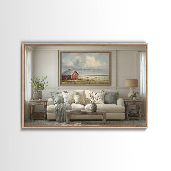Cornfield under a Dramatic Summer Sky Canvas Print, Farmhouse Art, Farmhouse Wall Decor, Farmhouse Decor, Fine Art, Harvest, FAR-3x2-98