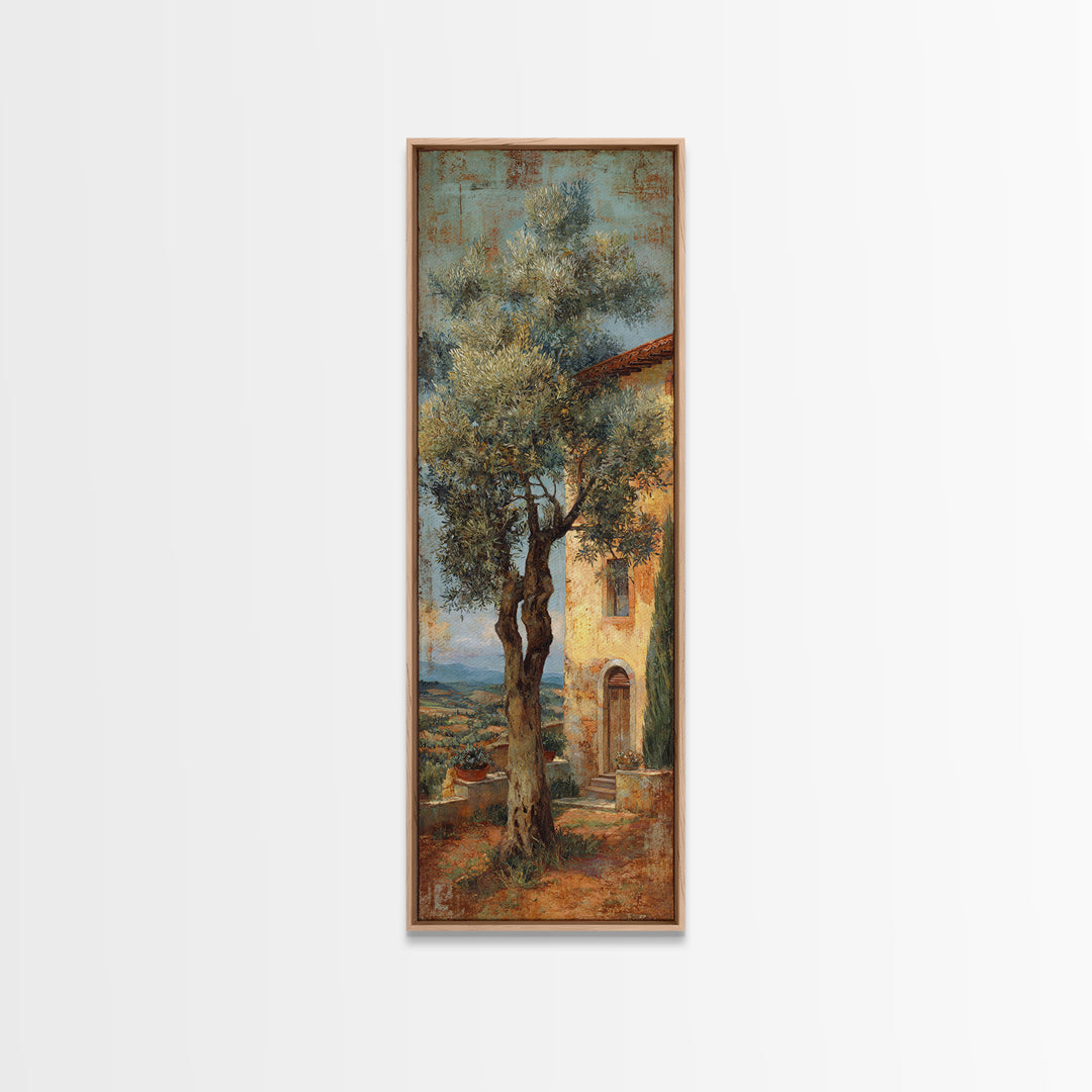 Sunlit Provence Olive Grove Canvas Print, French Country Art, Original Painting, Farmhouse Decor, Country, Coastal Wall Art, FCA-1x3-41
