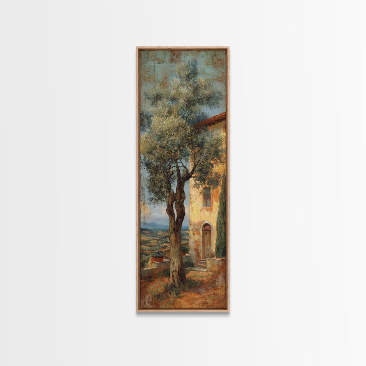 Sunlit Provence Olive Grove Canvas Print, French Country Art, Original Painting, Farmhouse Decor, Country, Coastal Wall Art, FCA-1x3-41