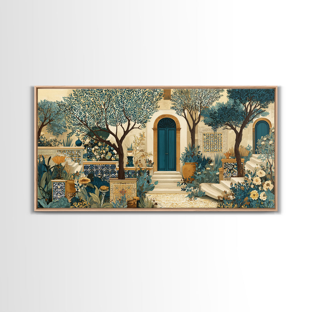 Sunlit Provence Olive Grove Canvas Print, French Country Art, Luxury Decor, Farmhouse Decor, Fine Art, Country, Oil Painting, FCA-2x1-73
