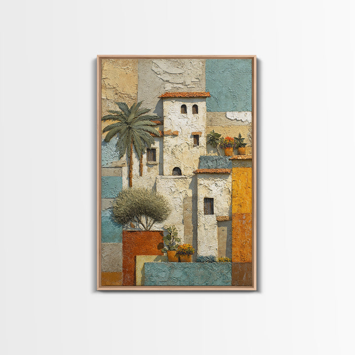 Sunlit Provence Olive Grove Framed Canvas Print, French Country Art, Neutral Decor, Farmhouse Decor, Fine Art, Country, FCA-2x3-13