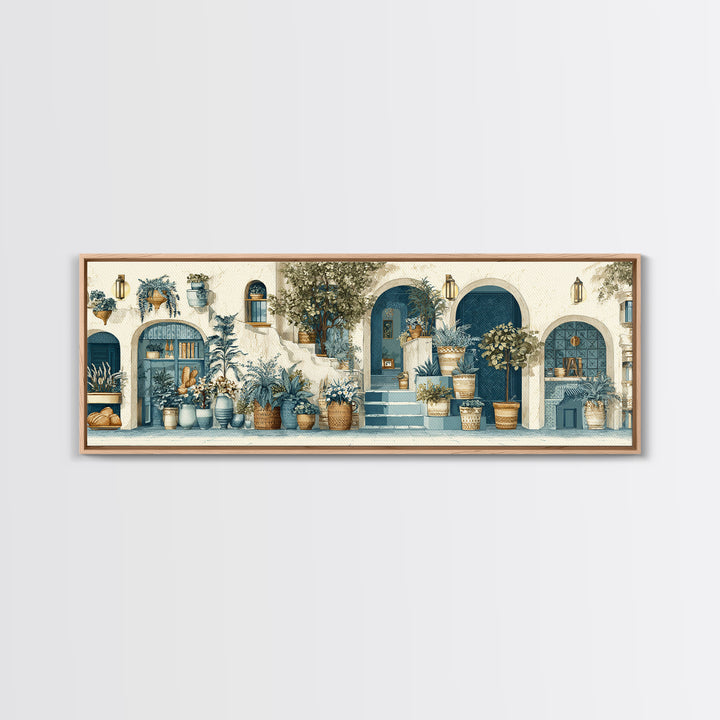 French Market Basket Canvas Print, French Country Art, Landscape Painting, Farmhouse Decor, Fine Art, Country, Neutral Decor, FCA-3x1-95