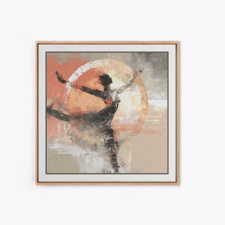 Abstract Human Figure Canvas Print, Fitness Studio Art, Gym Wall Decor, Gym Decor, Fine Art, Motion, Yoga Room Decor, FSA-1x1-26