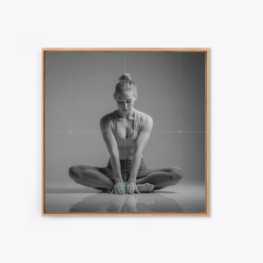 Sprinter Start Position Canvas Print, Fitness Studio Art, Pelvic Floor Art, Gym Decor, Motion, Boho Decor, Luxury Decor, FSA-1x1-86