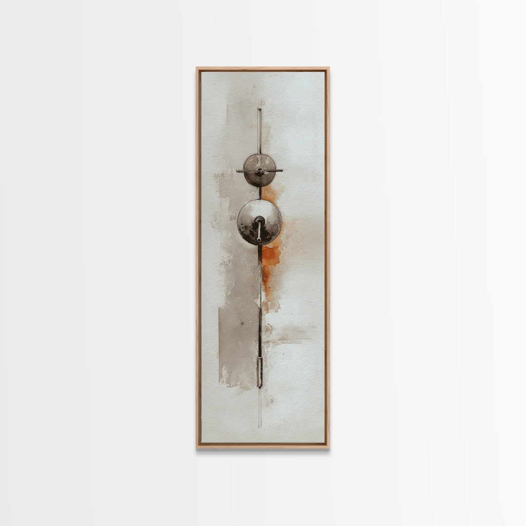 Barbell Plate Study Framed Canvas Print, Fitness Studio Art, Minimalist Art Print, Gym Decor, Fine Art, Motion, Home Decor, FSA-1x3-4