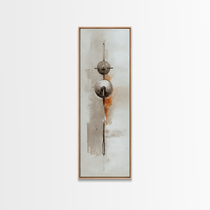Barbell Plate Study Framed Canvas Print, Fitness Studio Art, Minimalist Art Print, Gym Decor, Fine Art, Motion, Home Decor, FSA-1x3-4